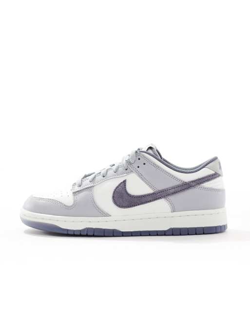 Nike Dunk Sneakers r tro basse bianche e grigie