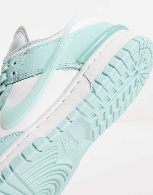 Nike – Dunk Twist Low – Jadeitowo-białe buty sportowe, 3 z 4