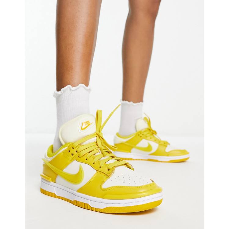 Nike Dunk Twist low sneakers in vivid sulfur and coconut milk