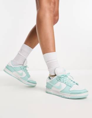 Nike Nike Dunk Twist low trainers in jade ice and white-Blue