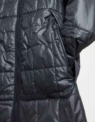 nike down parka jacket in black