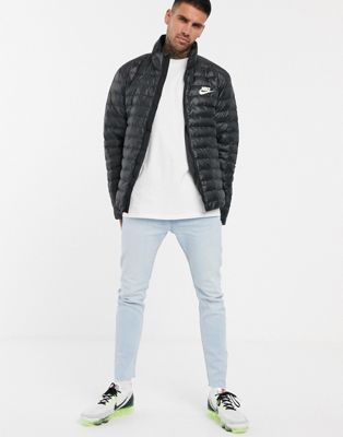 Nike Eco-Down puffer jacket in black | ASOS