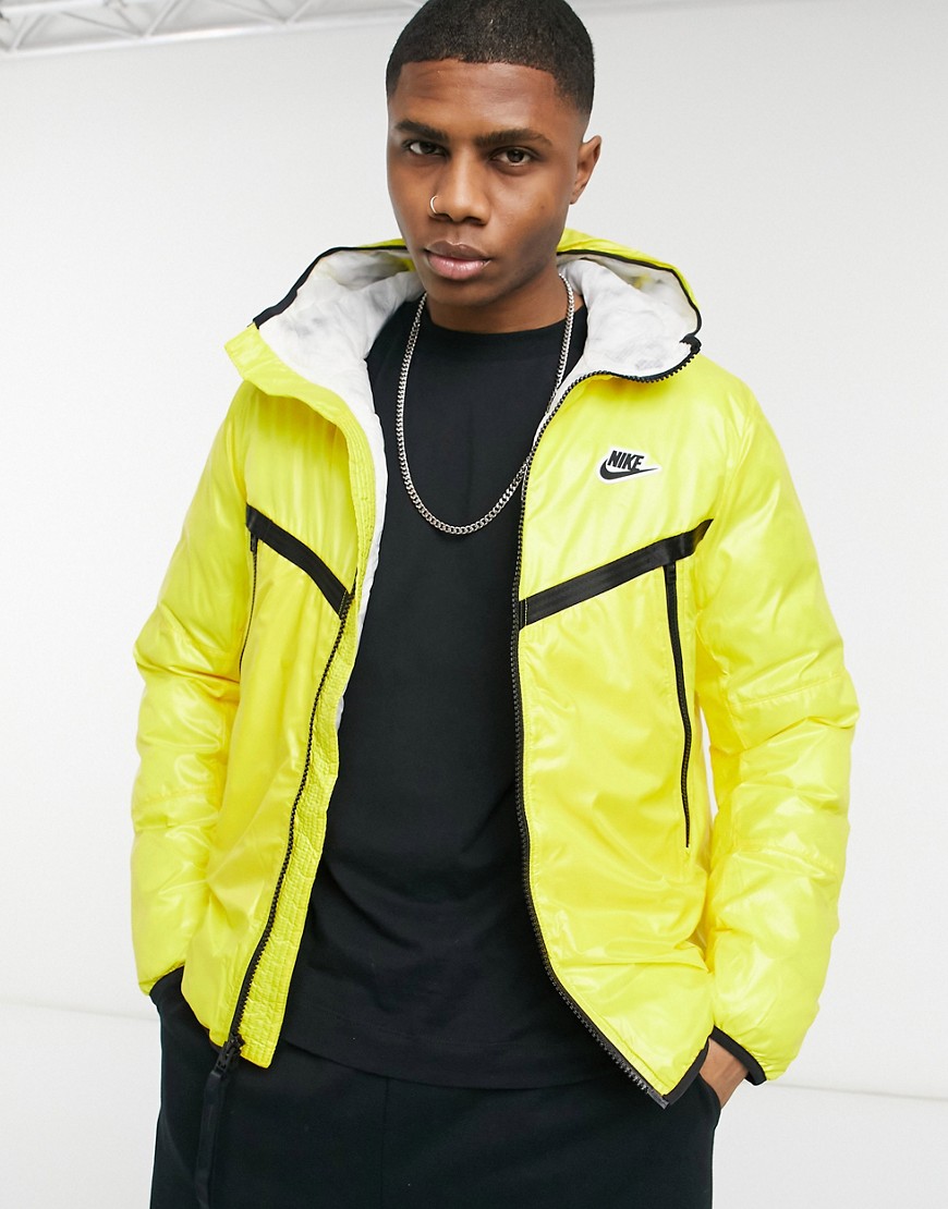 Nike Eco-Down Repel Windrunner synthetic-fill puffer jacket in yellow