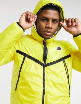 nike down fill jacket yellow