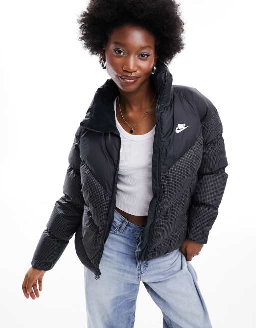 Nike grey puffer clearance coat