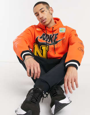 orange heavyweight hoodie