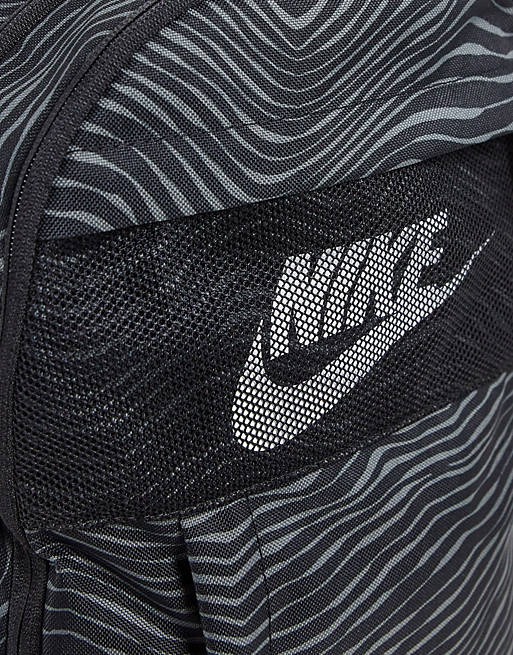 Bags Nike Elemental backpack in black/grey zebra 