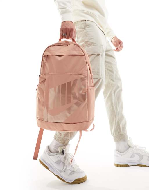 Rose gold backpack nike sale