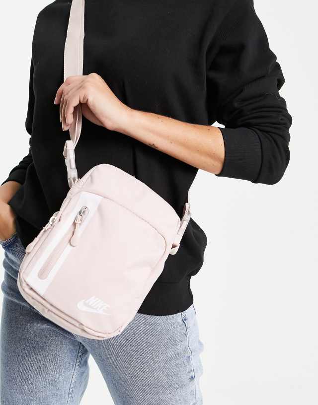 Nike Elemental cross body bag in pink oxford