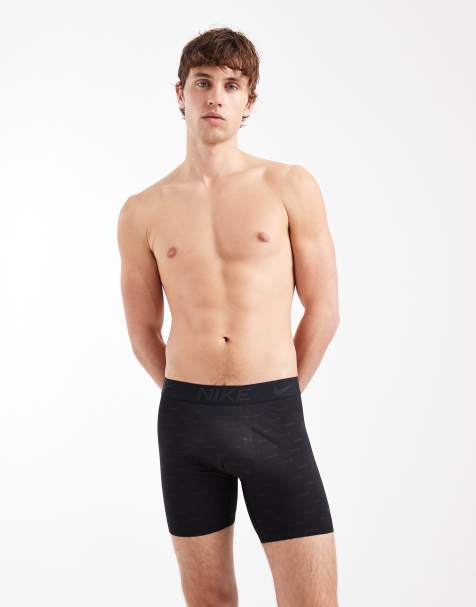 Nike - Elite - Boxershort bedekt met micro-logo's in zwart - view 1