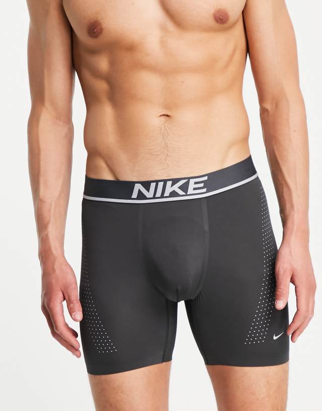 Nike Elite Micro boxer briefs in dark gray