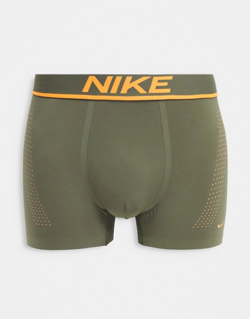 Nike Elite microfibre trunks in khaki