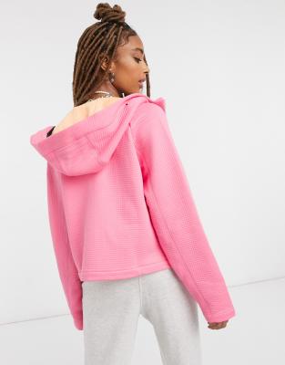 pink nike tech hoodie
