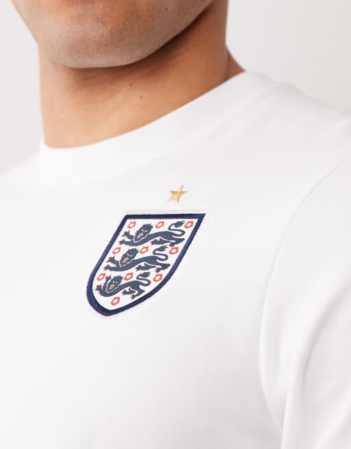 Nike England World Cup 26 Crest logo t-shirt in white, 4 of 4