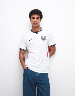 Nike England World Cup Short Sleeve Home Jersey In White