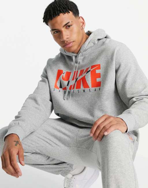 Nike Ensemble de survetement en polaire a logo graphique Gris