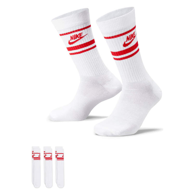 Red store nike socks