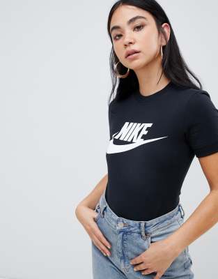 black nike bodysuit