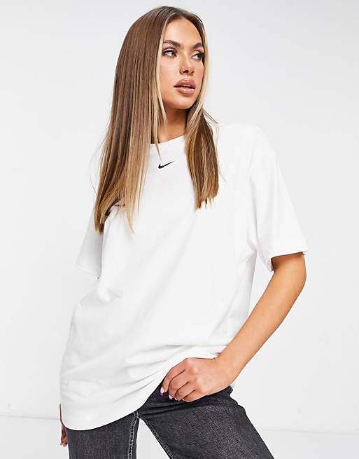 Punto de exclamación Detectar Todo el mundo Nike Essential boyfriend T-shirt in white | ASOS