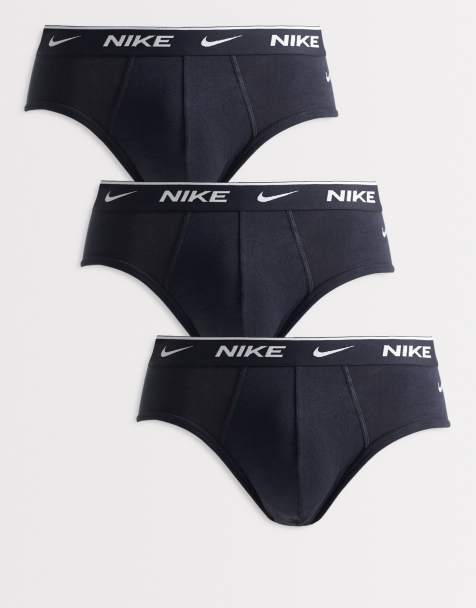 Nike - Essential - Confezione da 3 paia di slip neri in cotone elasticizzato - view 1