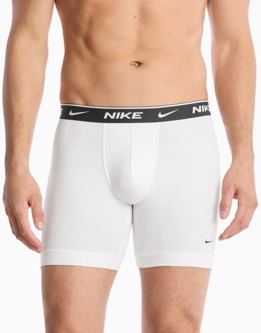 Nike Essential Cotton 5 pack boxer briefs in black/white/gray, 2 of 4