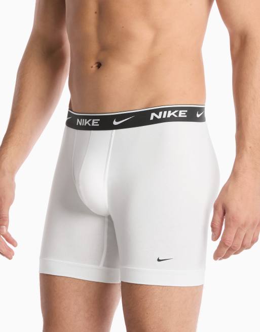 Nike Essential Cotton 5 pack boxer briefs in black/white/gray, 3 of 4