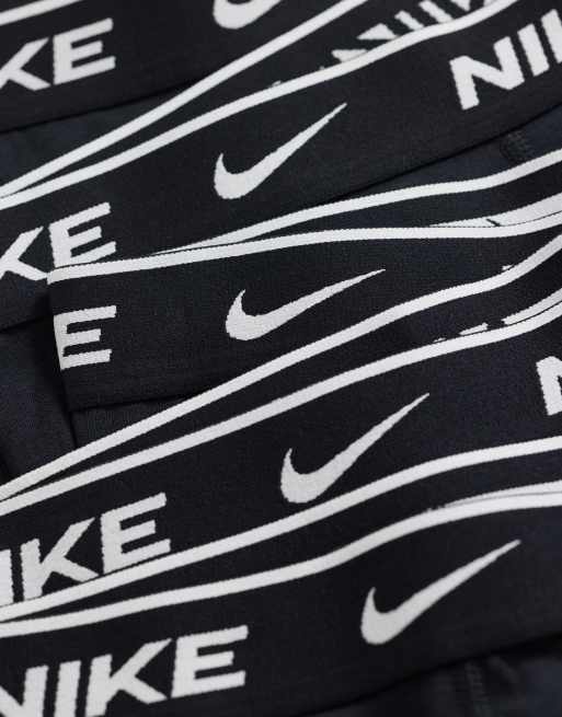 Nike Essential Cotton 5 pack boxer briefs in black, 2 of 3