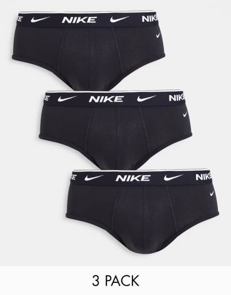 Nike Essential Cotton Stretch 3 pack briefs in black - view 1