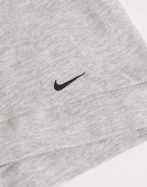 Nike Essential Cotton Stretch 3 pack trunks in black/grey/white waistbands, 3 of 3