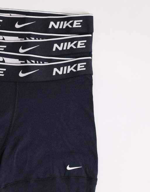 Nike – Essential Cotton Stretch – Zestaw 3 par obcisłych bokserek w kolorze czarnym, 3 z 3