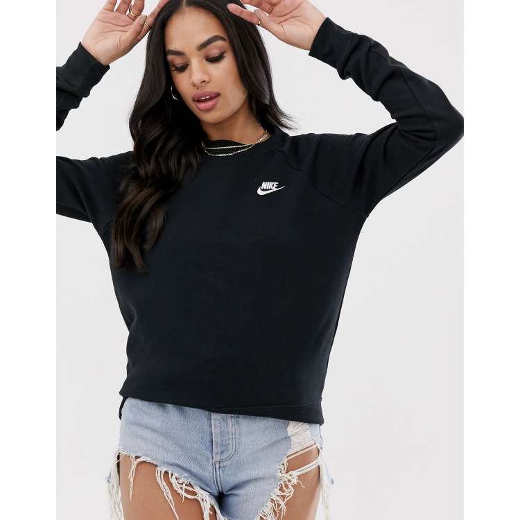 Nike womens black discount jumper