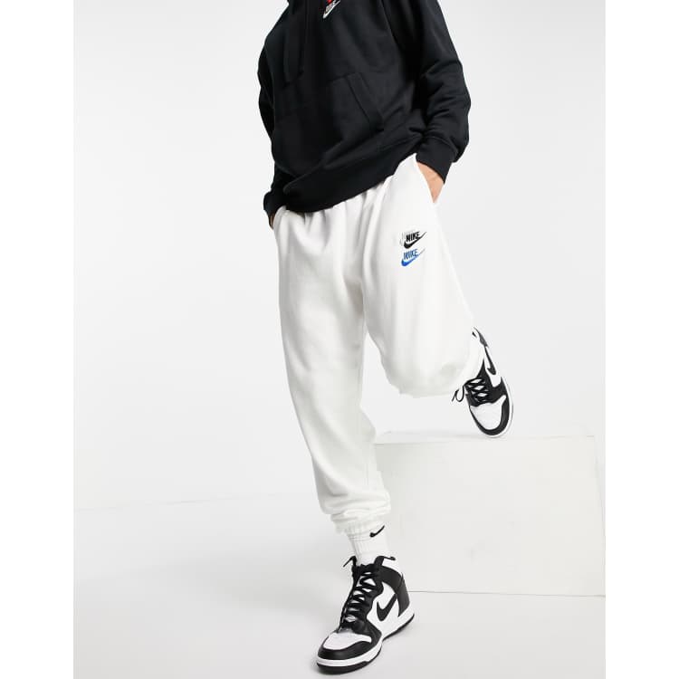 Mens white nike sweatpants sale