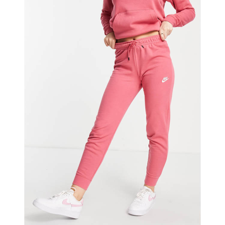 Nike essential joggers pink new arrivals