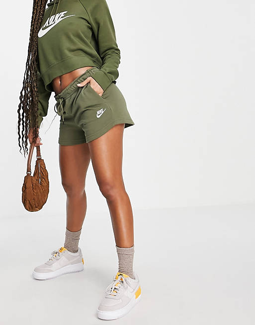 Sportswear Nike essential fleece shorts in khaki olive 