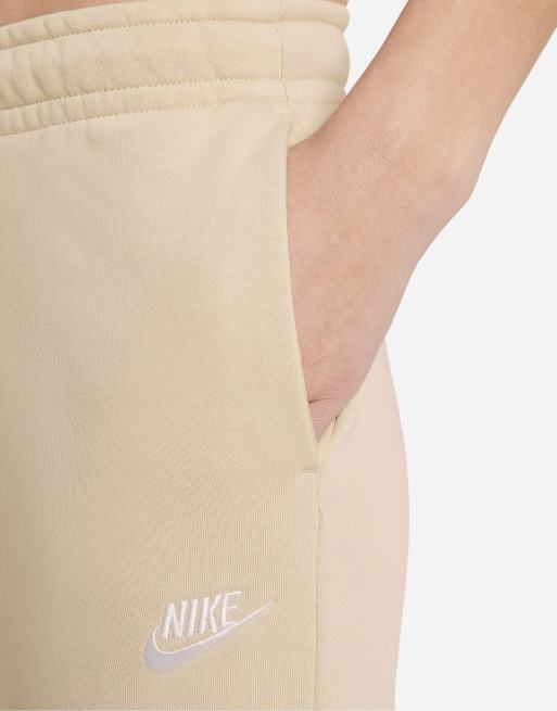 Nike essential 2025 beige joggers