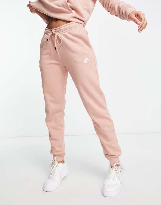 NIKE Sportswear Essential Womens Slim Jogger Sweatpants - ROSE DUB FADE