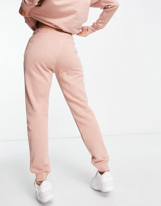 Nike Sportswear Women's Essential Fleece Pants Rose Whisper / White
