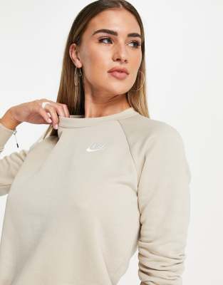 nike beige crew neck