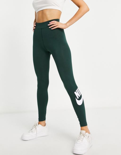 Nike Leg A See Leggings In Black With Metallic Futura Logo