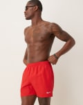[Nike Swimming] Nike Essential Lap 5 inch Volley swim shorts in red S RED