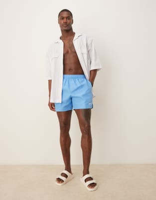 Nike - Essential Lap - Blå 5-tommer-badeshorts i volley-stil - view 1