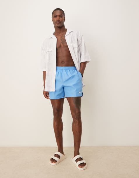 Nike – Essential Lap – Blå badshorts i volleybollstil, 5 tum långa - view 1