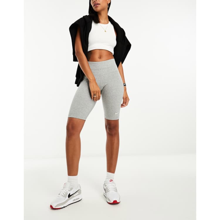 Gray nike 2025 biker shorts