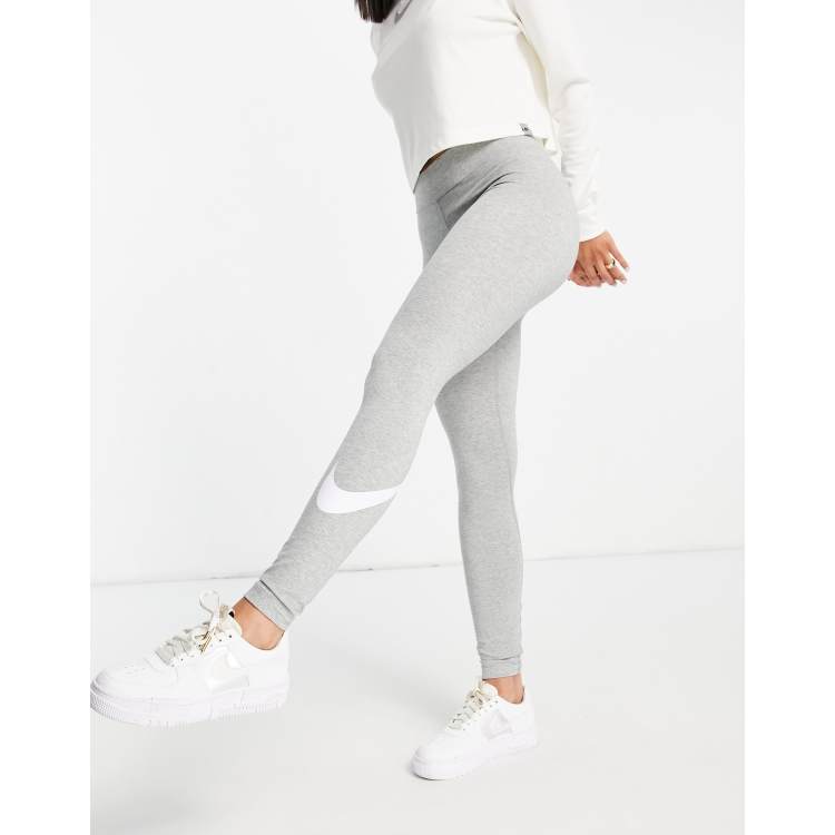 Nike Logo Sports Training Quick Dry Leggings Gray 838068-091