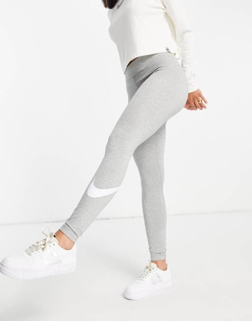 Nike Sportswear Essantial Leggins Clup Big Size Gray Leggings - Trendyol