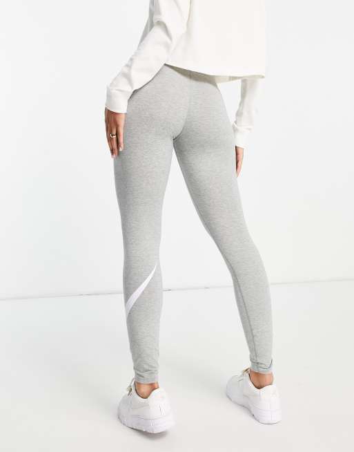 Nike Sportswear Essantial Leggins Clup Big Size Gray Leggings - Trendyol