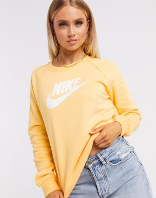nike yellow sweatshirt women's