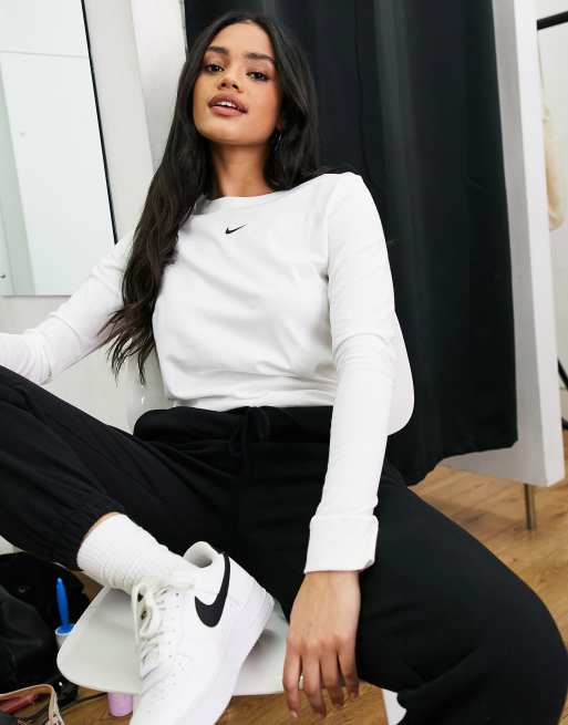 nike off shoulder t shirt