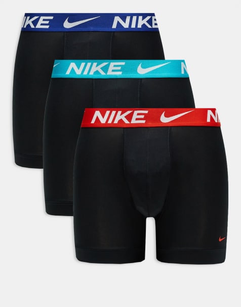 Nike - Essential - Lot de 3 boxers en microfibre Dri-FIT à taille contrastante - Noir - view 1
