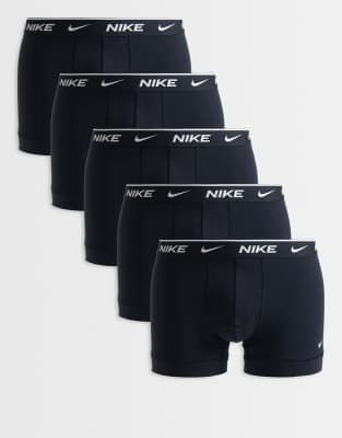 Nike - Essential - Lot de 5 boxers en coton - Noir